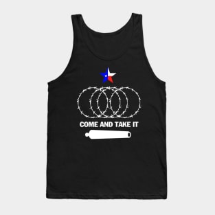 Texas-Razor-Wire-Come-And-Take-It Tank Top